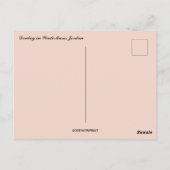 Ezel en bloemen in Wadi Musi Jordanië Briefkaart (Achterkant)