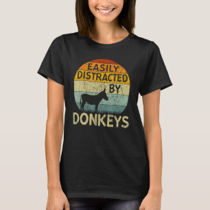 Ezel gemakkelijk afgeleid door ezels t-shirt