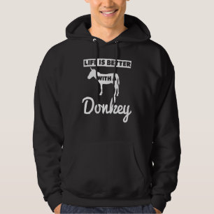 Ezel Grafische Kleding Beste Schattige Ezels Ontwe Hoodie