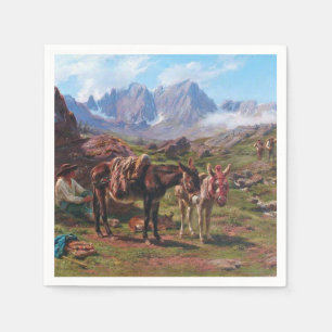 Ezel in de Pyreneeën (Rosa Bonheur) Servet