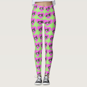 Ezel in Roze Hart Leggings
