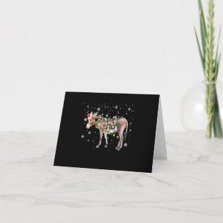 Ezel Kerstlichten Kleur  | Kerstman Ezel Cadeau Kaart