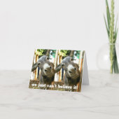 *EZEL KOPPEL IS GEWOON IN ONGELOOF * 60ste VERJAAR Kaart (Voorkant)