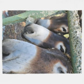 Ezel Liefde Fleece Deken, Groot 60" x 80" (Voorkant (Horizontaal))