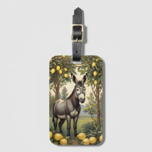  ezel onder de citroenbomen bagagelabel