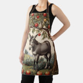  ezel onder een appelboom schort (Insitu)