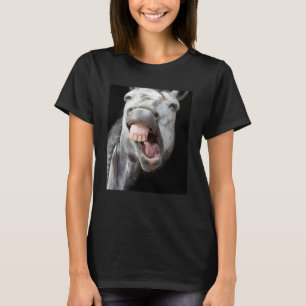 Ezel Paard Gezicht Showing Off Schattig en Gezicht T-shirt