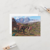 Ezels in de Pyreneeën (Rosa Bonheur) Kaart (Voorkant / Achterkant in situ)