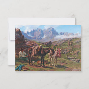 Ezels in de Pyreneeën (Rosa Bonheur) Kaart