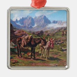 Ezels in de Pyreneeën (Rosa Bonheur) Metalen Ornament