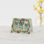  Ezels Notecard Kaart (Gele Bloem)