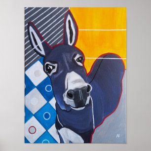 Ezelstoot Schilderij van Alfred Fox Poster