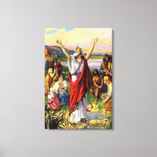 Ezra 8 Ezra Prays voor Gods Help Canvas (Voorkant)