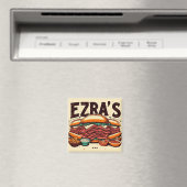Ezra's Deli Square Magnet Magneet (Insitu (Vaatwasser))