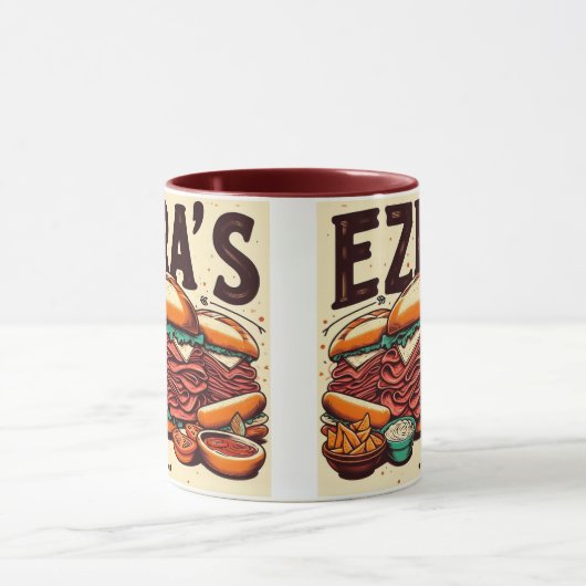 Ezra's Deli Two Tone Mug (Centre)