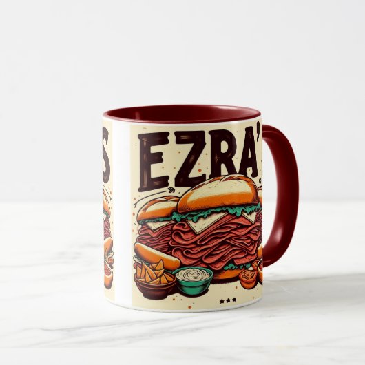 Ezra's Deli Two Tone Mug (Devant droit)