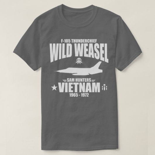 F105 Thunderchief Wild Weasel T-shirt (Design voorkant)
