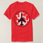 F105G Thunderchief Wild Weasel Badge Clean Style T-shirt (Design voorkant)