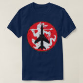 F105G Thunderchief Wild Weasel Badge Grunge Style T-shirt (Design voorkant)
