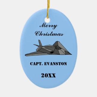 F117 Stealth Fighter Bomber Design Keramisch Ornament