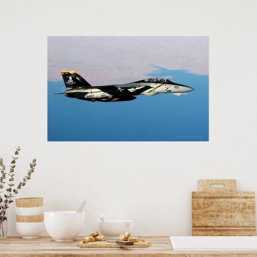 F14 Jolly Rodger over Irak Poster (Keuken)