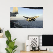 F14 Lanceringen van de Amerikaanse Kat Hawk Poster (Thuiskantoor)