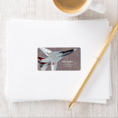 F14 Tomcat Jet Fighter persoonlijk adreslabel Etiket (Insitu)