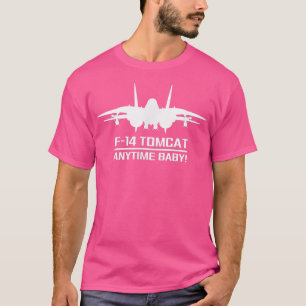 F14 Tomcat Militaire Vighter Jet Vliegtuig aan de T-shirt