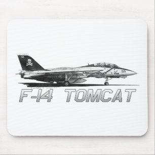 F14 Tomcat VF-103 Jolly Rogers - tekening Muismat