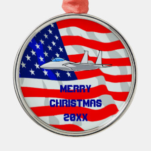 F15 Eagle straaljager Metalen Ornament