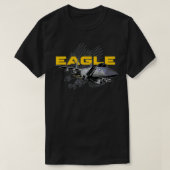 F15 Militair vleugelvliegtuig Eagle T-shirt (Design voorkant)