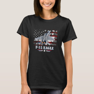 F15 Militair Vliegtuig voor luchtmacht Eagle Fight T-shirt
