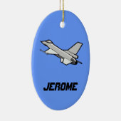 F16 Fighting Falcon-ontwerp Keramisch Ornament (Rechts)