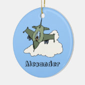 F16 Fighting Falcon-ontwerp Keramisch Ornament (Links)