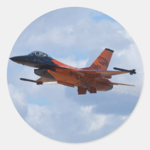 F16 Strijd tegen valk Ronde Sticker