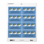 F16 Strijd tegen valkstrijder in vlucht Etiket (Full Sheet)