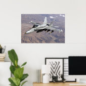 F18 Over Afghanistan Poster (Thuiskantoor)