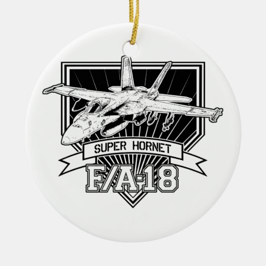 F18 Super Hornet Keramisch Ornament (Voorkant)