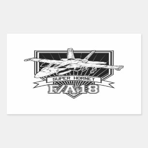 F18 Super Horzel Rechthoekige Sticker