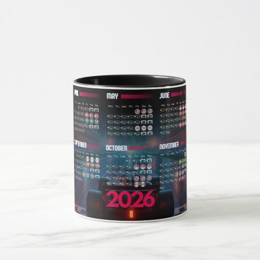 F1 2026 Calendar Mug (Centre)