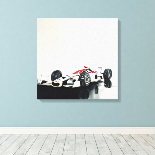 F1 abstract kunstschild canvas afdruk (Insitu (Houten vloer))