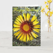 F1 Gele wilde bloem Gaillardia Kaart (Gele Bloem)