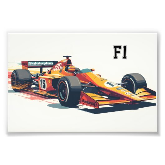 F1-poster Foto Afdruk (Voorkant)