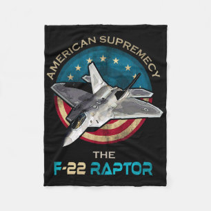 F22 Raptor Amerikaanse patriottische jager 4e van Fleece Deken