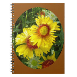 F27 Gele Wildbloemen Gaillardia Notitieboek