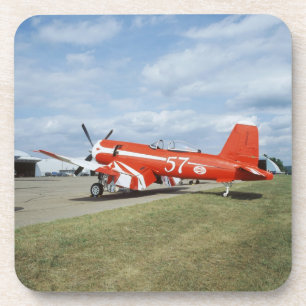 F2G-1D Super Corsair-vliegtuig aan het show van de Bier Onderzetter