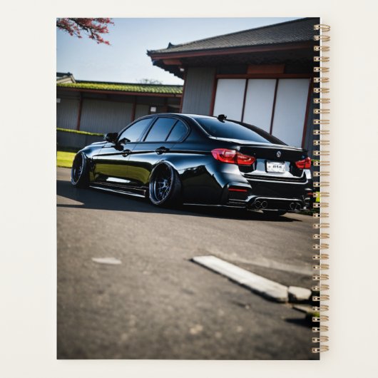 F30 Widebody Black Carbon JDM Planner (Achterkant)