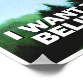 F35 Joint Strike Fighter Je veux croire Poster (Coin)