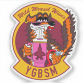 F35 Wild Weasel Wives Vinyl Sticker (Devant)