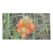 F40 Oranje wilde bloemen Scarlet Mallow Kussensloop (Achterkant)